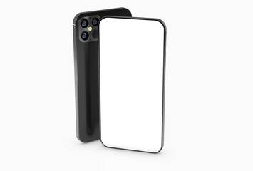 digital smartphone device mobile phone 3d isolated