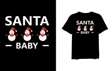 Santa baby, quote stylish t-shirt and apparel trendy design and typography lettering, print, vector, illustration design.