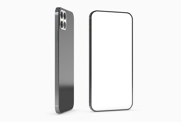 digital smartphone device mobile phone 3d isolated