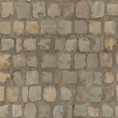 8K cobblestone pavement floor Diffuse and Albedo map for 3d materials