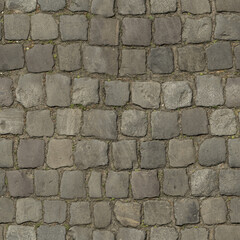8K cobblestone pavement floor Diffuse and Albedo map for 3d materials