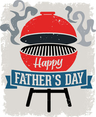 Happy Father's Day BBQ Grill Design