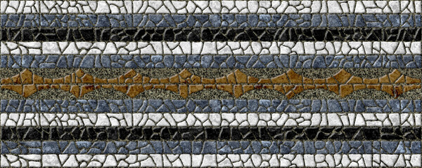 Background stone texture. Colored mosaic with marble or granite texture. Element for design. Floor tiles