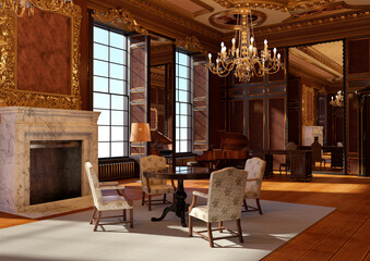 Obraz premium 3D Rendering Royal Palace
