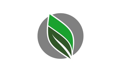 logo care nature leaf