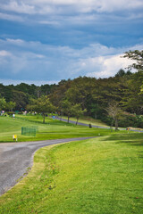 golf course in the morning
