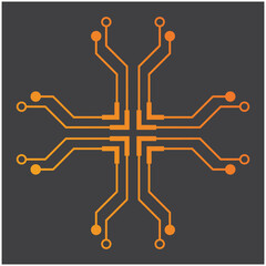 Circuit Logo Template vector