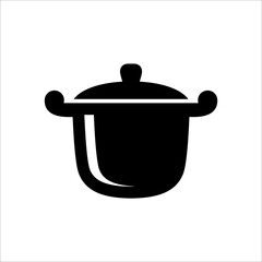 cooking pan, steam pot, icon, vector design trendy