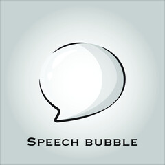 Speech bubble flat icon vector. Communication, talking, message concept. Isolated objects. Vector illustration. Simple vector for Graphic design. 