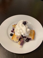Fresh Blueberry Cobbler Dessert