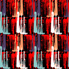 seamless pattern with red and white stripes