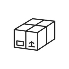 Vector Delivery box icon. Box, Package icon isolated on white background.