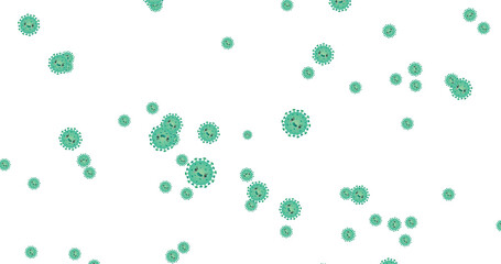 Covid19 Coronavirus Green Virus Germ Cells Wallpaper Set