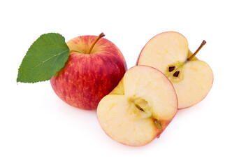 Gala apples isolate on white background