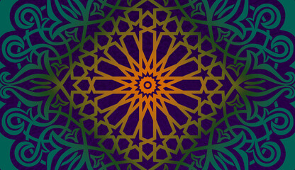 Ornamental mandala design background in multicolor ,best for landing page, website, banner, poster, event, etc.
