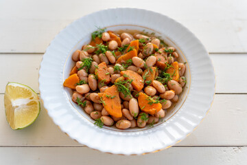pinto beans cooked with carrot