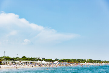 Beachfront in Lido, Venice, Italy