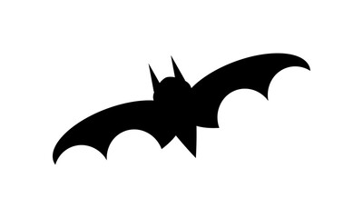 Silhouette bat, vector design halloween