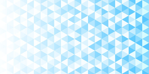 white and blue gradient triangular pattern, abstract geometric polygonal background