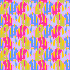 seamless pattern with colorful hearts