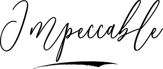 Impeccable Calligraphy Black Color Text On White Background