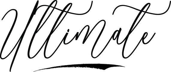 Ultimate Typography Black Color Text On White Background