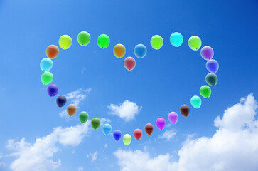 ハートの風船