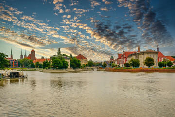The city of Wrocław and its architecture, Poland