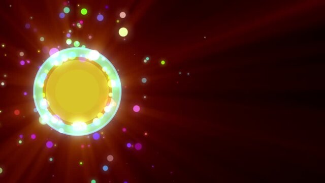 abstract particle circles ring motion background