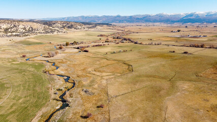 Drone Image of Mt. Pleasant, Utah