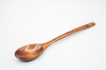wooden spoon isolated on white
