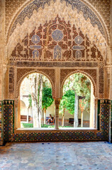 Alhambra Palace detail, Granada, Spain