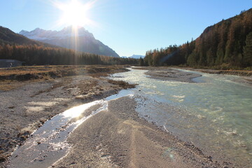 river in the mountains