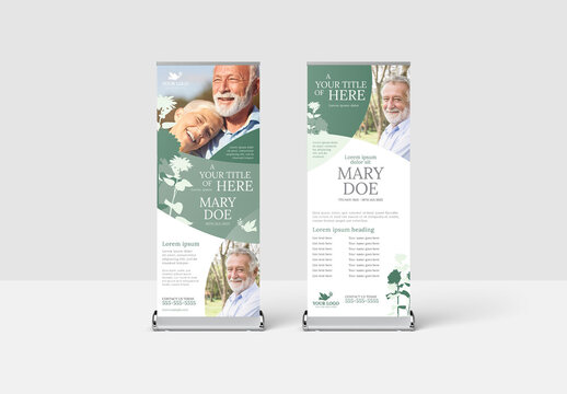 Church Charity Non-Profit Event Roll Up Banner Layout