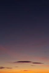 Obraz premium Beautiful autumn sky at sunset pink orange purple color