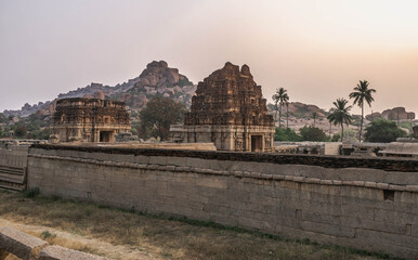 abandoned Achaturaya temple in Hampi