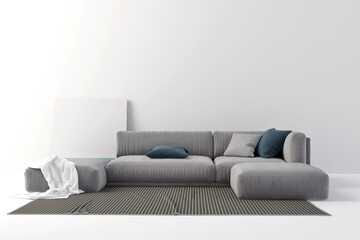 modern living room with sofa