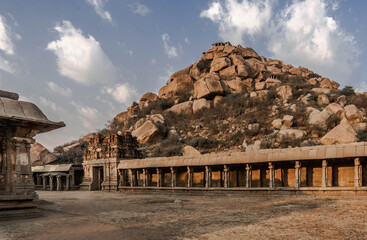 Matanga Hill is the highest point in Hampi