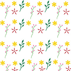 seamless pattern with flowers