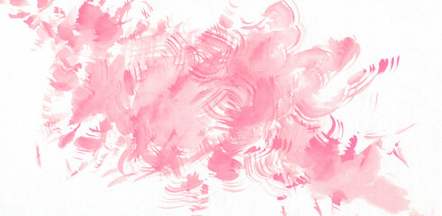 Fototapeta na wymiar Pink watercolor stain, great design for any purpose. Abstract pink watercolor splash stroke background. Colorful abstract background. Red abstract texture.