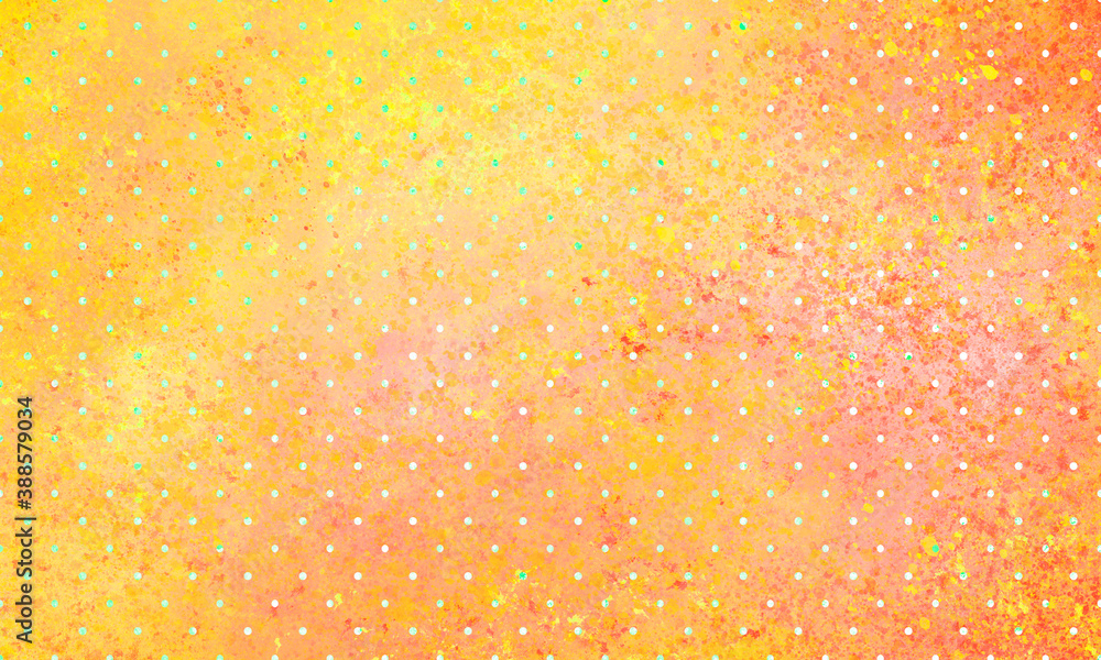 Canvas Prints simple abstract grunge background of yellow orange color with white polka dots. spotted splattered b