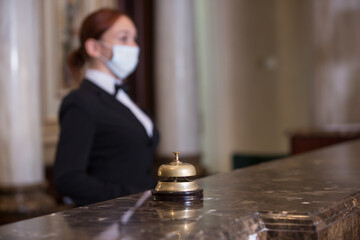 the staff of an elite hotel serves guests