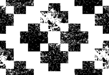 Fototapeta premium Vector seamless pattern with black and white cross