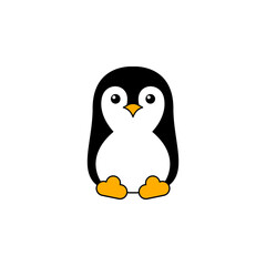 Penguin icon logo vector illustration