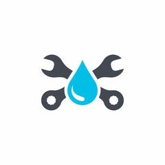Plumbing icon logo vector design