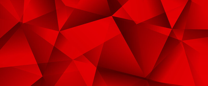 Abstract Red Geometric Background