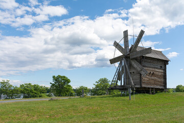 Fototapeta premium wooden windmill on Kizhi island