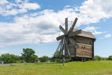 Fototapeta premium wooden windmill on Kizhi island