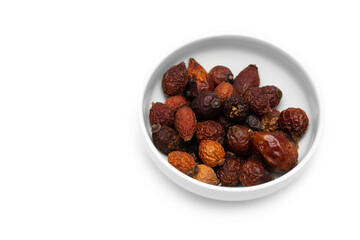Dried berries in a plate