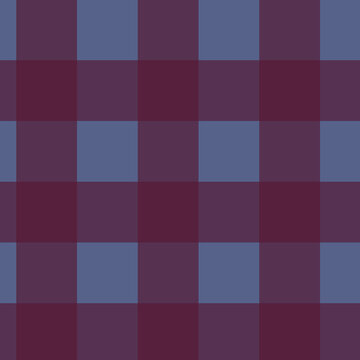 Burgundy And Blue Buffalo Plaid Pattern In 12x12 Design Element For Backgrounds.